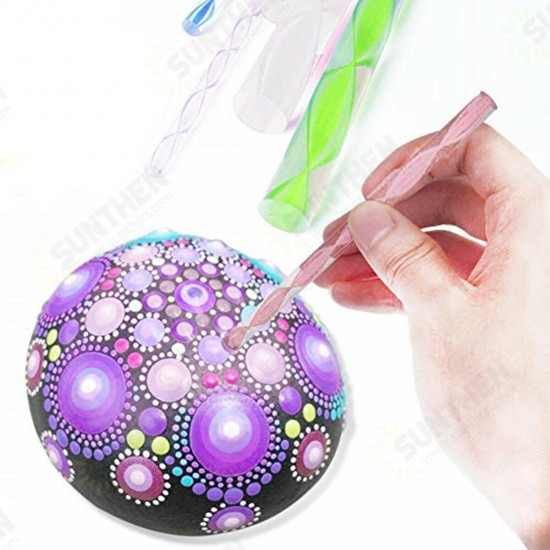 40Pcs/set DIY Mandala Dotting Tools Set For Painting Rocks Dot Kit Rock Stone Painting Pen Polka Dot Art Tool Template Cosmetic