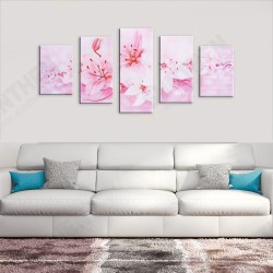 5 Pcs Wall Decorative Oil Painting Canvas Print Flower Wall Art Pictures Frameless Wall Hanging Decorations for Home Office 5 Pcs Wall Decorative Oil Painting Canvas Print Flower Wall Art Pictures Frameless Wall Hanging Decorations for Home Office