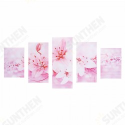 5 Pcs Wall Decorative Oil Painting Canvas Print Flower Wall Art Pictures Frameless Wall Hanging Decorations for Home Office 5 Pcs Wall Decorative Oil Painting Canvas Print Flower Wall Art Pictures Frameless Wall Hanging Decorations for Home Office