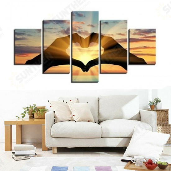 5 Pcs Wall Decorative Painting Couple Love Group Wall Decor Art Pictures Canvas Prints Home Office Hotel Decorations