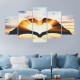 5 Pcs Wall Decorative Painting Couple Love Group Wall Decor Art Pictures Canvas Prints Home Office Hotel Decorations