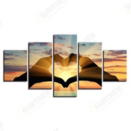 5 Pcs Wall Decorative Painting Couple Love Group Wall Decor Art Pictures Canvas Prints Home Office Hotel Decorations