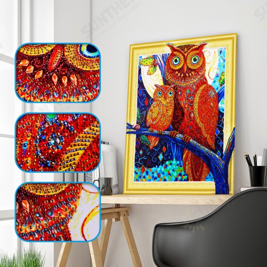 5D Diamond Painting Horse Owl Lion Embroidery Cross Stitch Kit Home Office Decorations