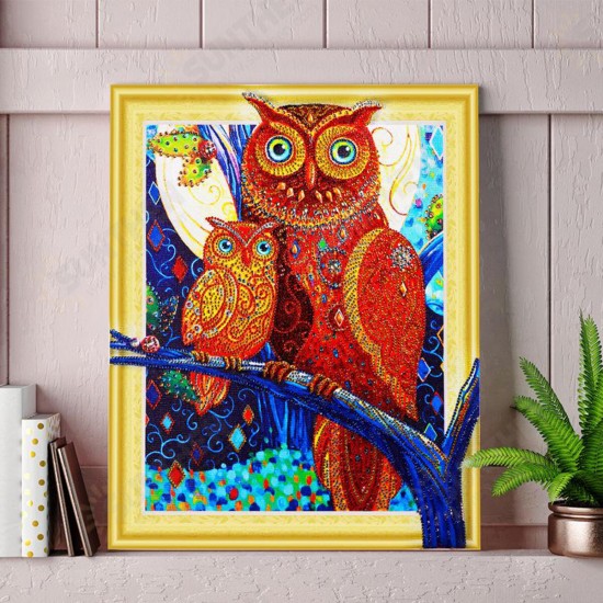 5D Diamond Painting Horse Owl Lion Embroidery Cross Stitch Kit Home Office Decorations