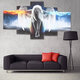 5PCS Angel Canvas Print Painting Modern Art Wall Picture Home Decor Decoration with Framed for Home Office