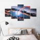 5Pcs Canvas Painting Starry Sky Wall Decorative Print Art Pictures Frameless Wall Hanging Home Office Decorations