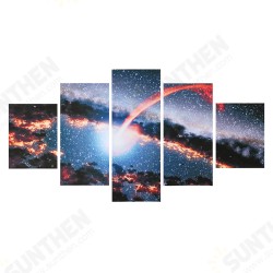 5Pcs Canvas Painting Starry Sky Wall Decorative Print Art Pictures Frameless Wall Hanging Home Office Decorations 5Pcs Canvas Painting Starry Sky Wall Decorative Print Art Pictures Frameless Wall Hanging Home Office Decorations