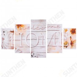 5Pcs Canvas Paintings Love HOME Wall Decorative Print Art Pictures Unframed Wall Hanging Home Office Decorations 5Pcs Canvas Paintings Love HOME Wall Decorative Print Art Pictures Unframed Wall Hanging Home Office Decorations