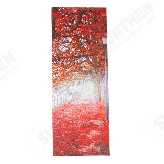 5Pcs Red Falling Leaves Canvas Painting Autumn Tree Wall Decorative Print Art Pictures Unframed Wall Hanging Home Office Decorations