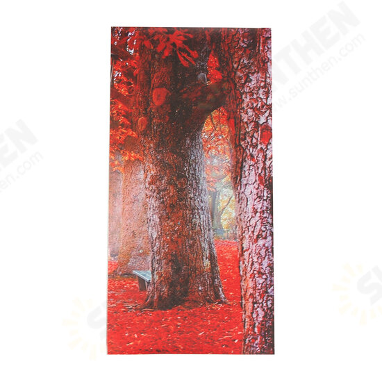 5Pcs Red Falling Leaves Canvas Painting Autumn Tree Wall Decorative Print Art Pictures Unframed Wall Hanging Home Office Decorations