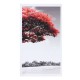 5Pcs Red Tree Canvas Paintings Wall Decorative Print Art Pictures Unframed Wall Hanging Home Office Decorations
