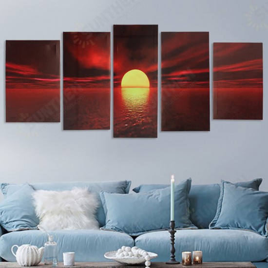 5Pcs Wall Decorative Paintings Canvas Print Art Pictures Frameless Wall Hanging Decorations for Home Office