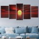 5Pcs Wall Decorative Paintings Canvas Print Art Pictures Frameless Wall Hanging Decorations for Home Office