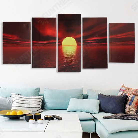 5Pcs Wall Decorative Paintings Canvas Print Art Pictures Frameless Wall Hanging Decorations for Home Office