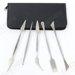 5Pcs/set Clay Scrapers Stainless Steel Clay Sculpting Tools Carving Pottery Tools Artist Supplies 5Pcs/set Clay Scrapers Stainless Steel Clay Sculpting Tools Carving Pottery Tools Artist Supplies
