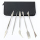 5Pcs/set Clay Scrapers Stainless Steel Clay Sculpting Tools Carving Pottery Tools Artist Supplies