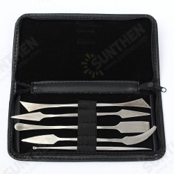 5Pcs/set Clay Scrapers Stainless Steel Clay Sculpting Tools Carving Pottery Tools Artist Supplies 5Pcs/set Clay Scrapers Stainless Steel Clay Sculpting Tools Carving Pottery Tools Artist Supplies
