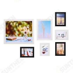7 Pcs/set Photo Frames 5/7/10-inch Wall Hanging Family Memory Art Picture Photo Home Office Hotel Decoration 7 Pcs/set Photo Frames 5/7/10-inch Wall Hanging Family Memory Art Picture Photo Home Office Hotel Decoration