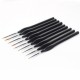 9 Pcs Hook Line Pen Set Black Triangle Pole Brush Pens Oil Painting Brush Watercolor Art for Student School