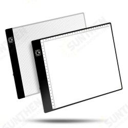 A5/A4 LED Drawing Tablet Digital Graphics Pad USB 3-Level Dimming Light Board Electronic Art Graphic Painting Table Stationery Supplies with Scale A5/A4 LED Drawing Tablet Digital Graphics Pad USB 3-Level Dimming Light Board Electronic Art Graphic Painting Table Stationery Supplies with Scale