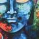 Abstract Colorful Joss Statue Canvas Print Paintings Art Painting Posters Prints Wall Art Frameless for Living Room Home Decor