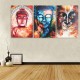 Abstract Colorful Joss Statue Canvas Print Paintings Art Painting Posters Prints Wall Art Framed for Living Room Home Decor