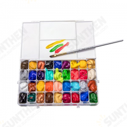 BN-8024 24/36 Grids Moisturizing Watercolor Painting Palette Professional Non-toxic Plastic Palette Painting Art Stationery Supplies BN-8024 24/36 Grids Moisturizing Watercolor Painting Palette Professional Non-toxic Plastic Palette Painting Art Stationery Supplies