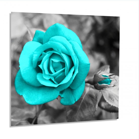 Blue Rose Canvas Painting Wall Decorative Print Art Pictures Unframed Wall Hanging Home Office Wall Decorations