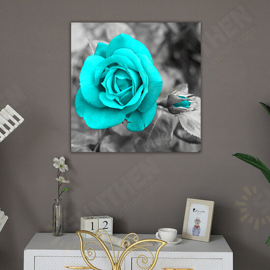 Blue Rose Canvas Painting Wall Decorative Print Art Pictures Unframed Wall Hanging Home Office Wall Decorations