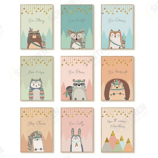 Cartoon Canvas Painting HD Wall Hanging Picture Children's Room Decoration Frameless Cartoon Animal Pictures Cartoon Canvas Painting HD Wall Hanging Picture Children's Room Decoration Frameless Cartoon Animal Pictures