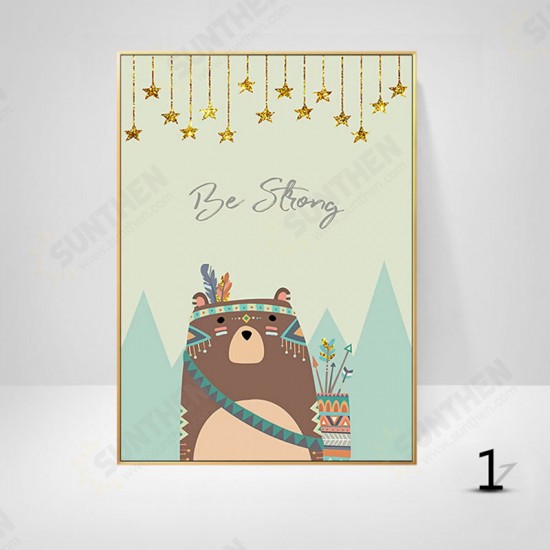 Cartoon Canvas Painting HD Wall Hanging Picture Children's Room Decoration Frameless Cartoon Animal Pictures Cartoon Canvas Painting HD Wall Hanging Picture Children's Room Decoration Frameless Cartoon Animal Pictures