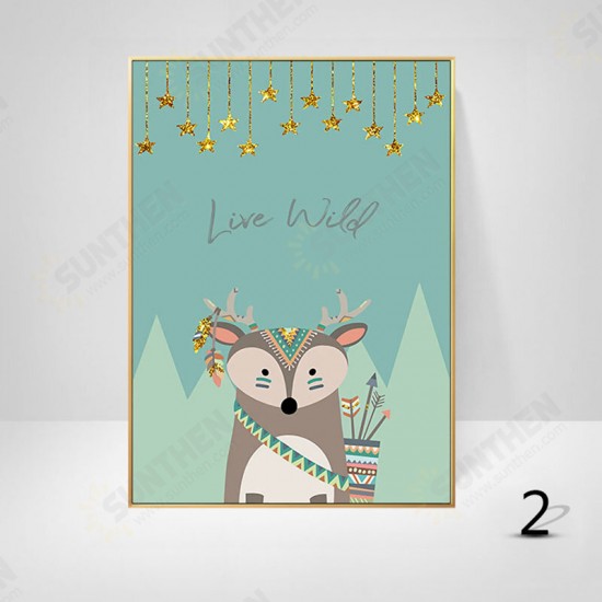 Cartoon Canvas Painting HD Wall Hanging Picture Children's Room Decoration Frameless Cartoon Animal Pictures Cartoon Canvas Painting HD Wall Hanging Picture Children's Room Decoration Frameless Cartoon Animal Pictures