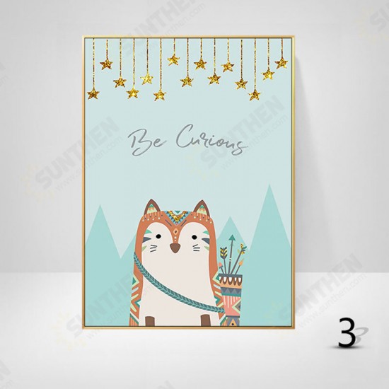 Cartoon Canvas Painting HD Wall Hanging Picture Children's Room Decoration Frameless Cartoon Animal Pictures Cartoon Canvas Painting HD Wall Hanging Picture Children's Room Decoration Frameless Cartoon Animal Pictures