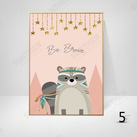 Cartoon Canvas Painting HD Wall Hanging Picture Children's Room Decoration Frameless Cartoon Animal Pictures Cartoon Canvas Painting HD Wall Hanging Picture Children's Room Decoration Frameless Cartoon Animal Pictures