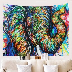 Colorful Dye Elephant Tapestry Wall Hanging Hippie Tapestry Colored Printed Decorative Indian Tapestry Colorful Dye Elephant Tapestry Wall Hanging Hippie Tapestry Colored Printed Decorative Indian Tapestry