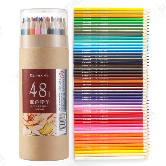 MP2019 48 Colors Wood Colored Pencils Painting Drawing Pencil 48 Pcs/barrel Office School Supplies