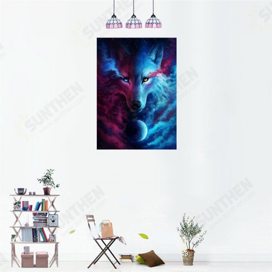 DIY 5D Diamond Painting Animal Wolf Diamond Embroidery Cross Stitch Full Round Drill Christmas Gift Home Decoration