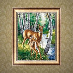DIY 5D Diamond Painting Kit Deers Handmade Craft Cross Stitch Embroidery Home Office Wall Decorations DIY 5D Diamond Painting Kit Deers Handmade Craft Cross Stitch Embroidery Home Office Wall Decorations