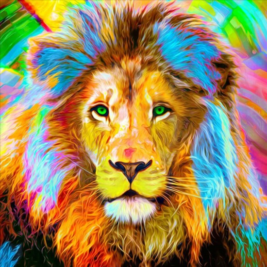 DIY 5D Diamond Painting Leopard Tiger Lion Wolf Art Craft Embroidery Stitch Kit Handmade Wall Decorations Gifts for Kids Adult