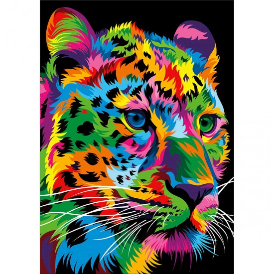 DIY 5D Diamond Painting Leopard Tiger Lion Wolf Art Craft Embroidery Stitch Kit Handmade Wall Decorations Gifts for Kids Adult