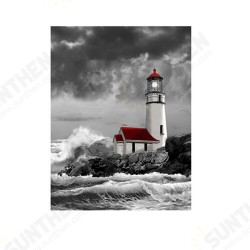 DIY 5D Diamond Painting Seaside Lighthouse Art Craft Kit Handmade Wall Decorations Gifts for Kids Adult DIY 5D Diamond Painting Seaside Lighthouse Art Craft Kit Handmade Wall Decorations Gifts for Kids Adult