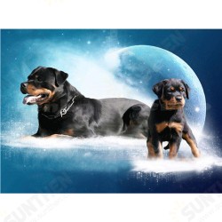 DIY 5D Full Drill Diamond Painting Dog Diamond Embroidery Cross Stitch Full Round Drill Creative Gift Home Furnish
