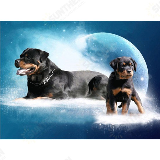 DIY 5D Full Drill Diamond Painting Dog Diamond Embroidery Cross Stitch Full Round Drill Creative Gift Home Furnish