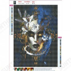 DIY Diamond Painted Mask 5D Diamond Wall Painting Bedthroom Home Hanging Drawing Decoration for Adult Kids DIY Diamond Painted Mask 5D Diamond Wall Painting Bedthroom Home Hanging Drawing Decoration for Adult Kids