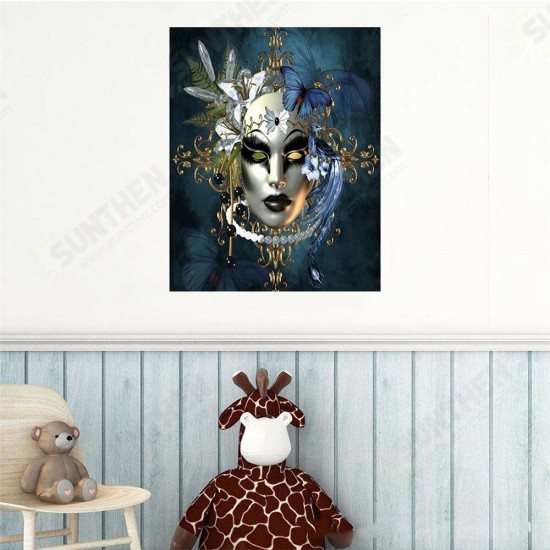 DIY Diamond Painted Mask 5D Diamond Wall Painting Bedthroom Home Hanging Drawing Decoration for Adult Kids