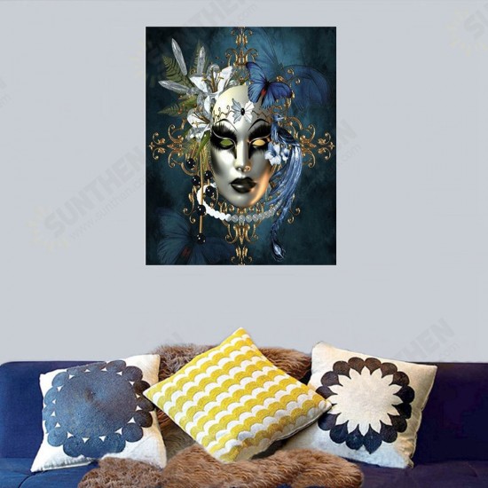 DIY Diamond Painted Mask 5D Diamond Wall Painting Bedthroom Home Hanging Drawing Decoration for Adult Kids