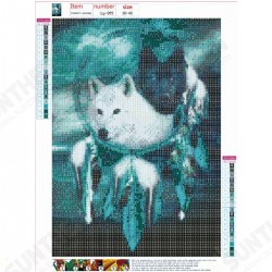 DIY Diamond Painting Animal Wolf Painting Hanging Pictures Handmade Wall Decorations Gifts Drawing for Kids Adult DIY Diamond Painting Animal Wolf Painting Hanging Pictures Handmade Wall Decorations Gifts Drawing for Kids Adult