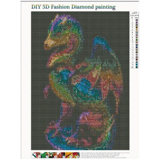 DIY Diamond Painting Handmake Diamond Embroidery Dinosaur Animal Series Pictures Home Wall Decorations Gifts for Kids Adult