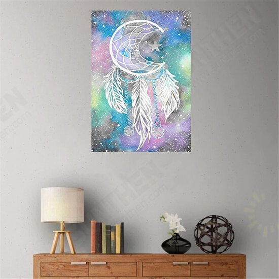 DIY Diamond Painting Wind Chime Wall Painting Hanging Pictures Handmade Wall Decorations Gifts Drawing for Kids Adult