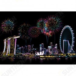 DIY Scratch Scraping Painting Drawing Paper World Sightseeing Pictures Creative Gift Home Decor DIY Paintings DIY Scratch Scraping Painting Drawing Paper World Sightseeing Pictures Creative Gift Home Decor DIY Paintings